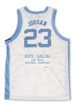 Michael Jordan Autographed North Carolina Tar Heels Home Jersey (Upper Deck Authenticated)